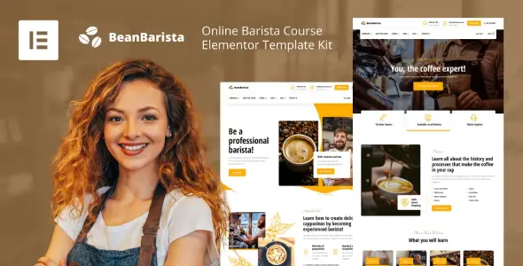 Bean Barista – Online Barista Course Elementor Template Kit